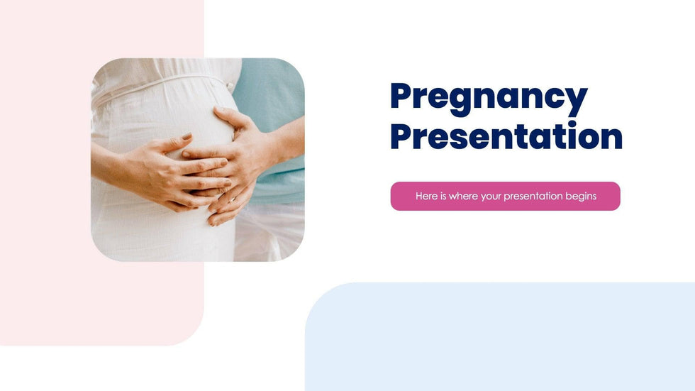 Medical-Presentation-Templates Slides Pink and Blue Simple Pregnancy Presentation Template S07272301 powerpoint-template keynote-template google-slides-template infographic-template