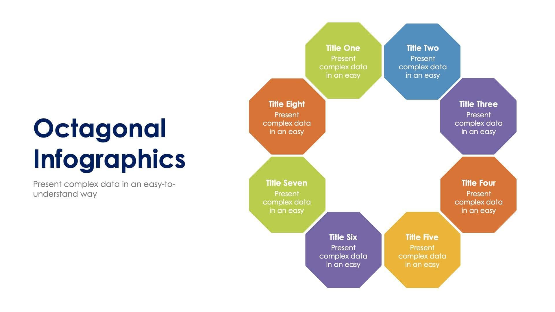 Octagonal Infographic Template S01182403 | Infografolio