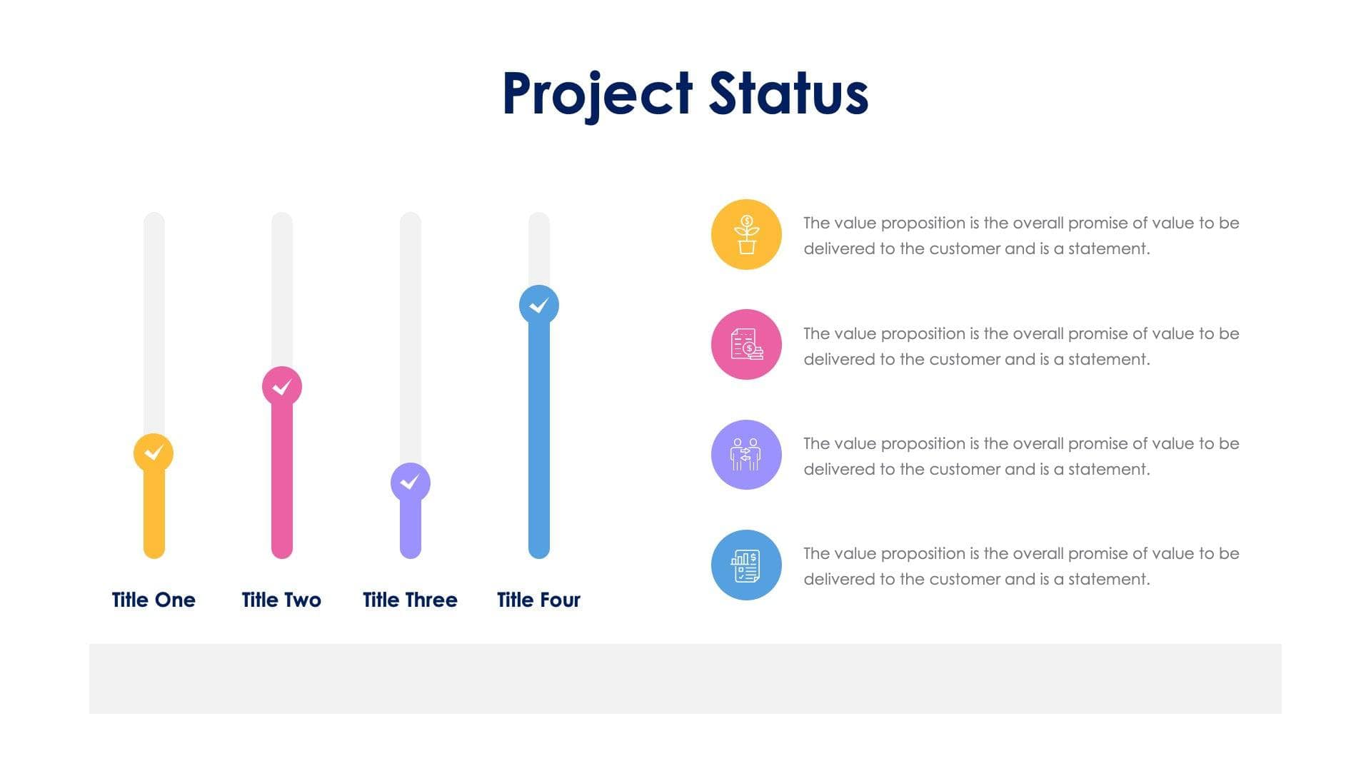 Project Status Slide Infographic Template S04202304 | Infografolio