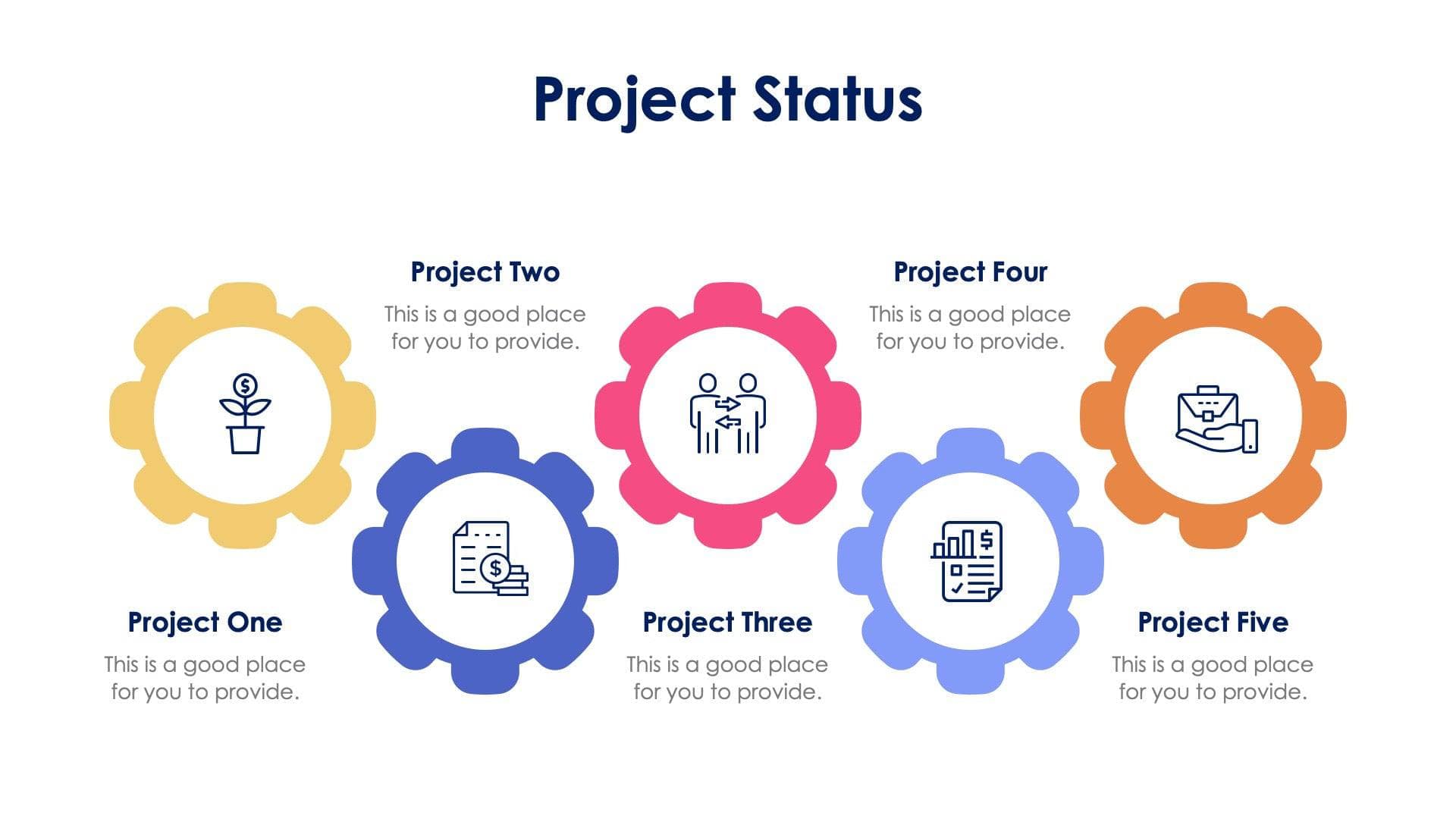 Project Status Slide Infographic Template S04202317 | Infografolio