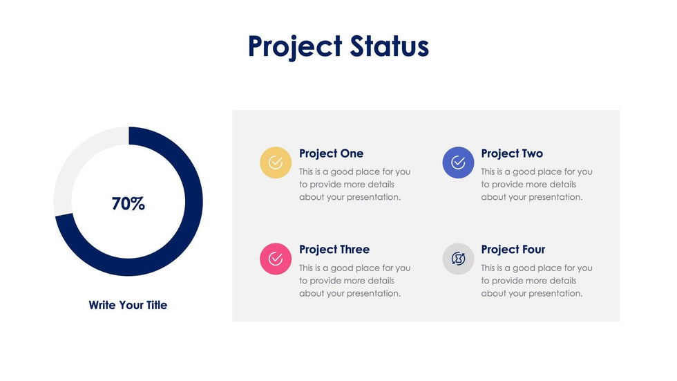 Project Status Slide Infographic Template S04202318 | Infografolio