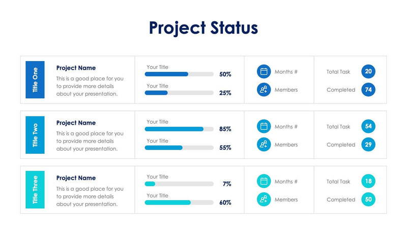 Project Status Slides | Infografolio