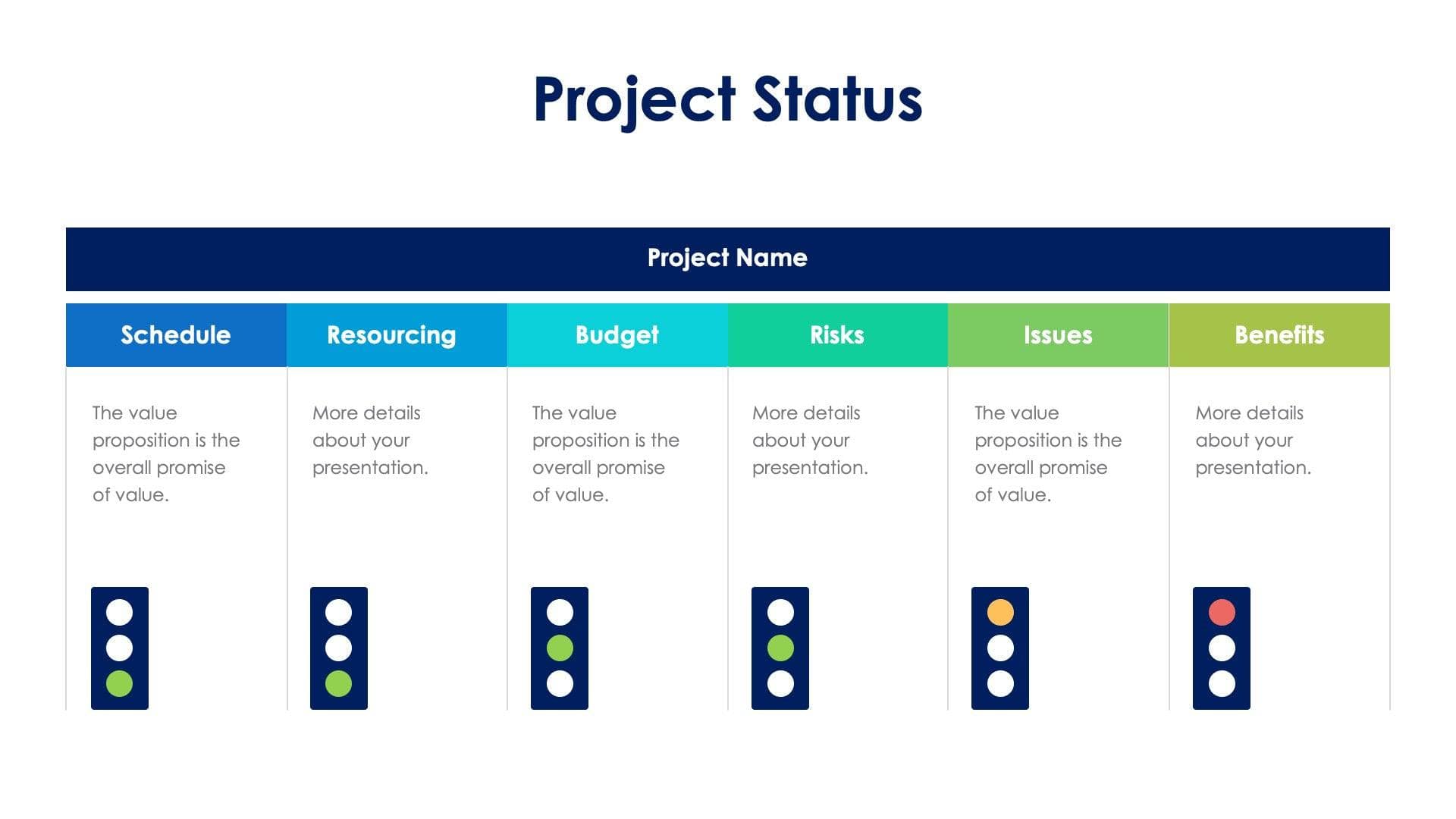 Project Status Slide Infographic Template S04202328 | Infografolio