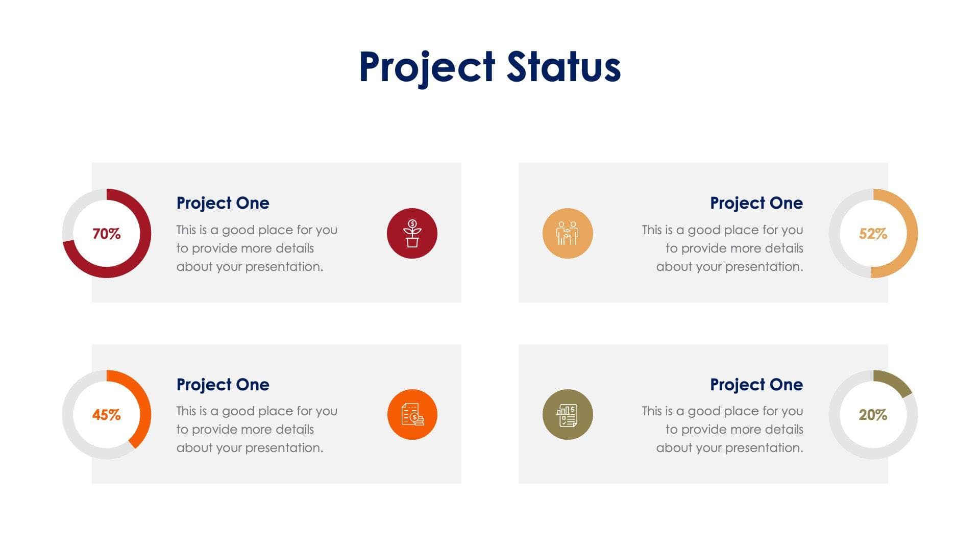 Project Status Slide Infographic Template S04202335 | Infografolio