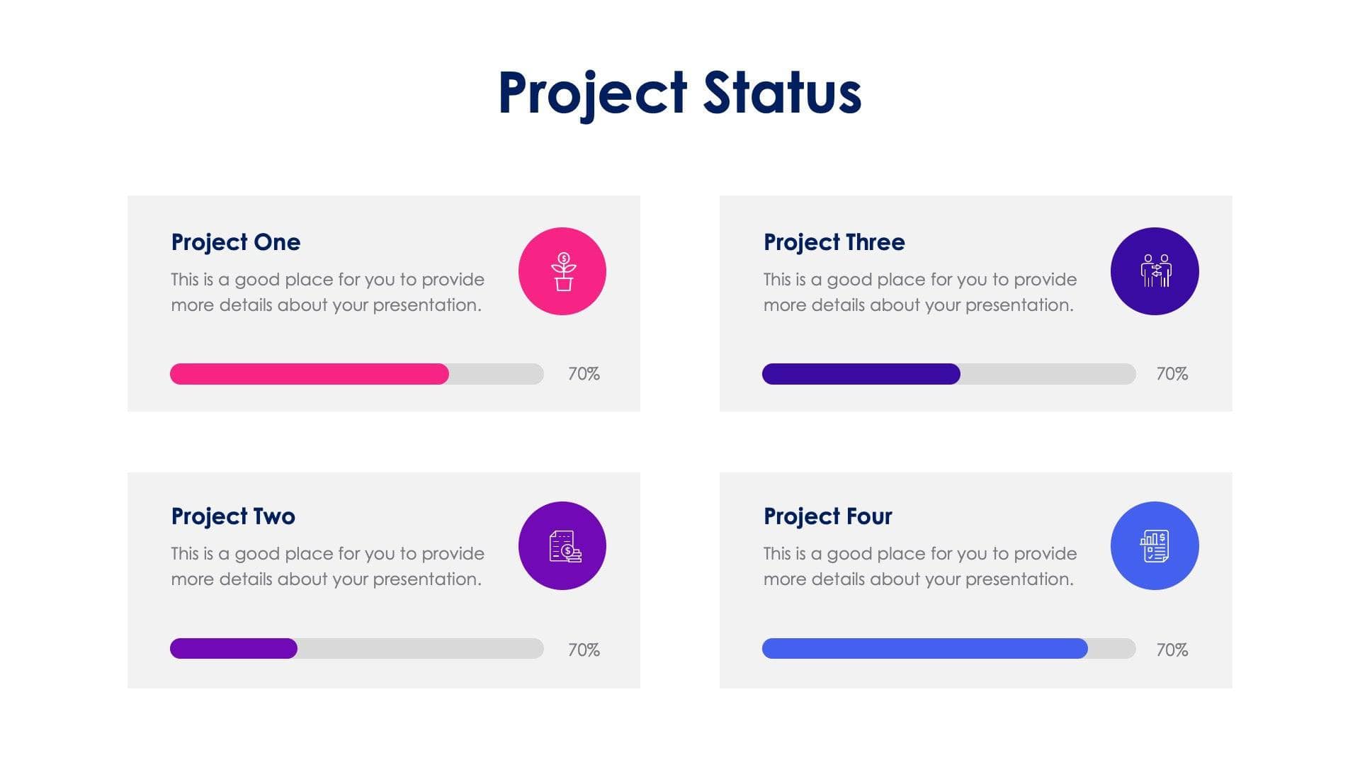 Project Status Slide Infographic Template S04202342 | Infografolio