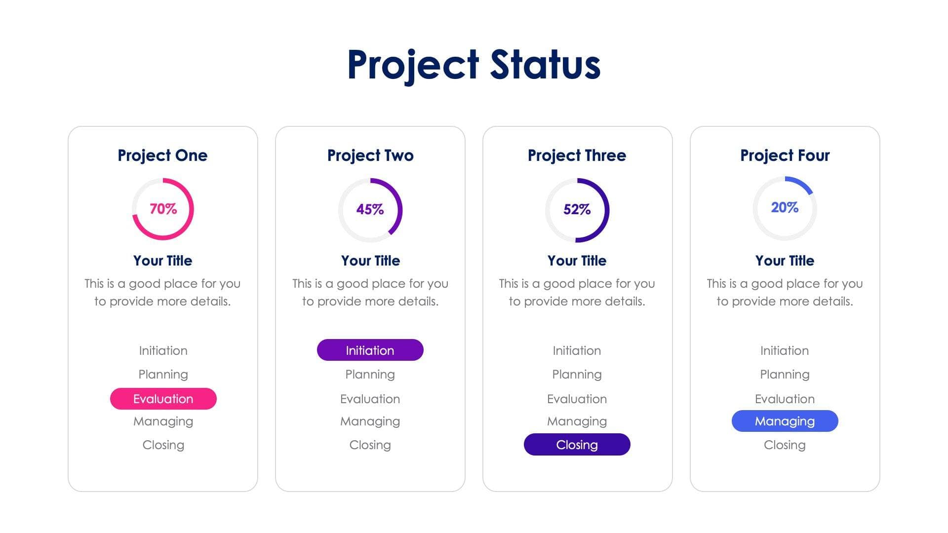 Project Status Slide Infographic Template S04202349 | Infografolio