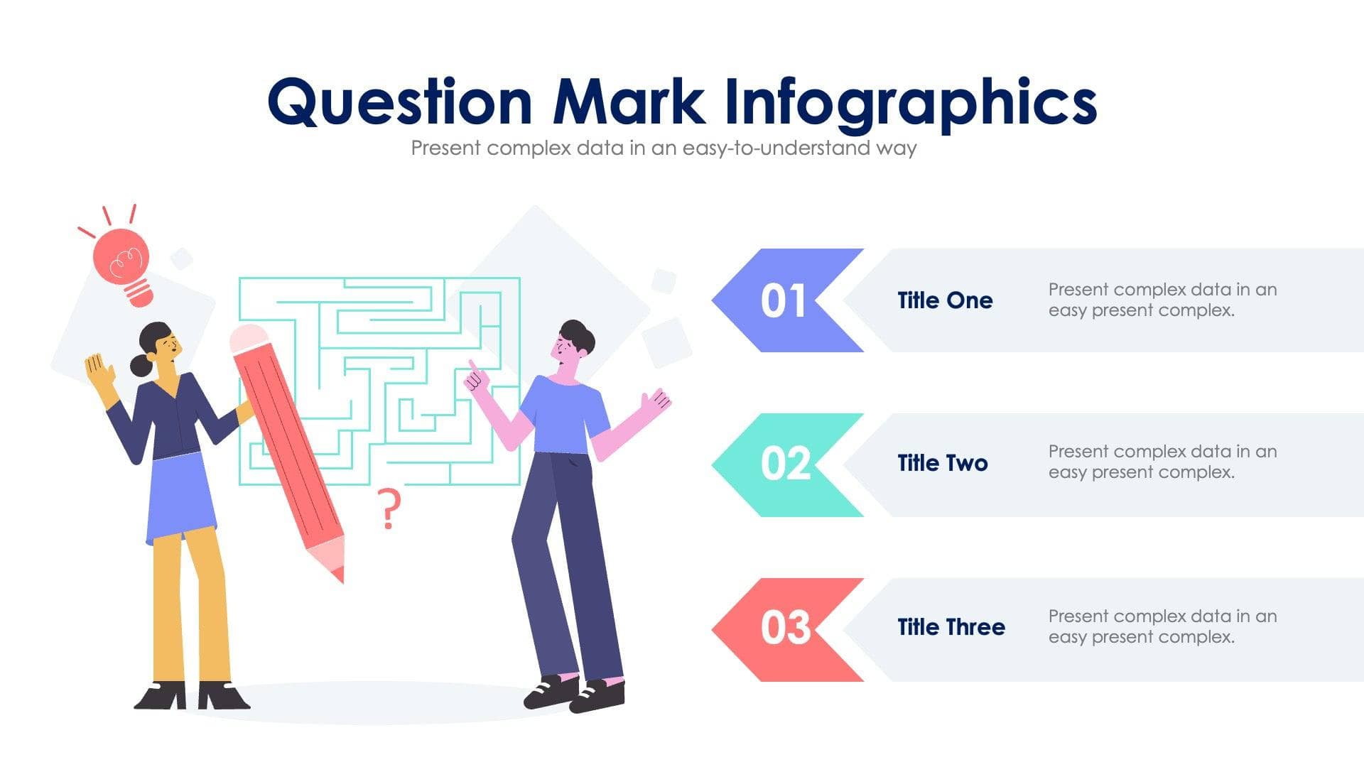 Question Mark Slide Infographic Template S01242301 | Infografolio