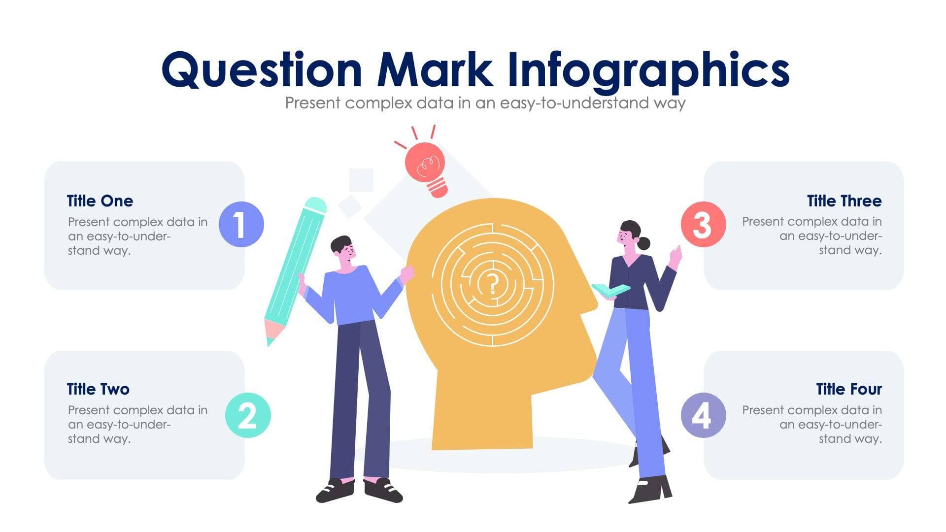 Good Question Slide Icon Question Mark Powerpoint Template
