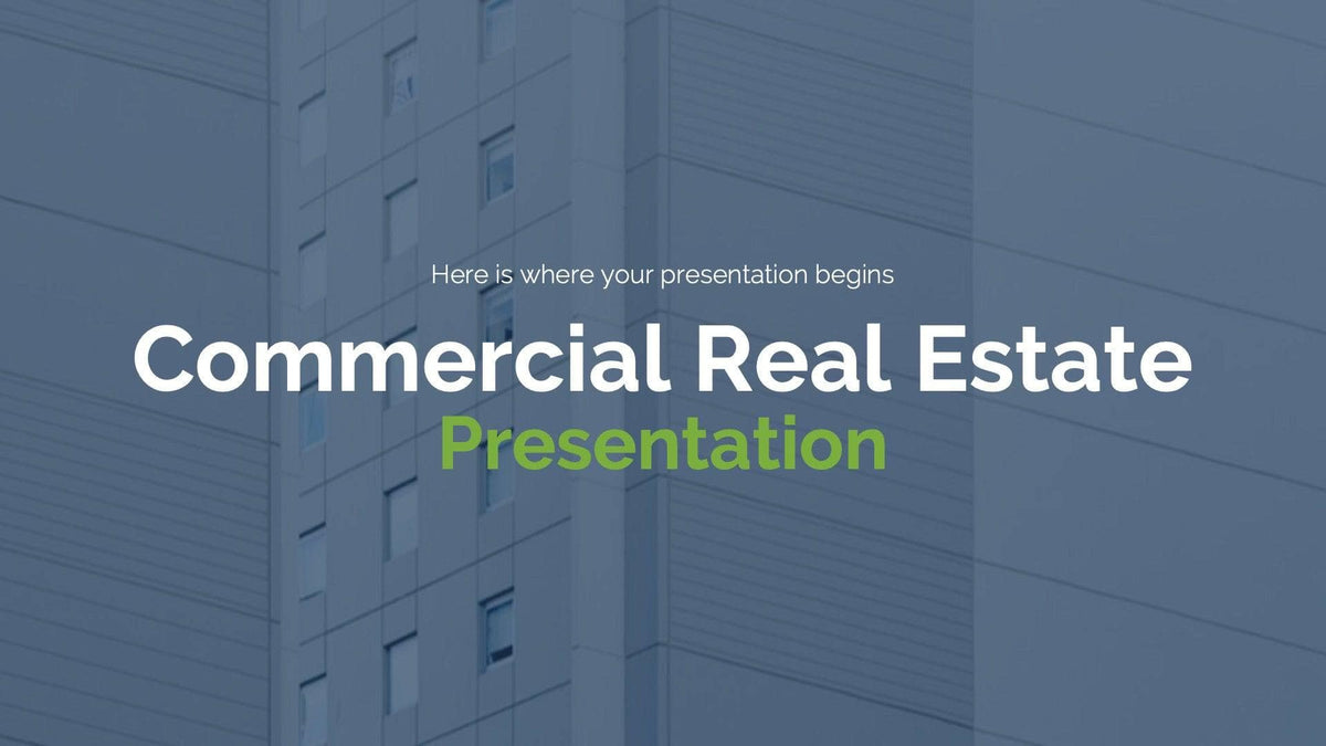 Commercial Real Estate Presentation Template S08232301 Infografolio
