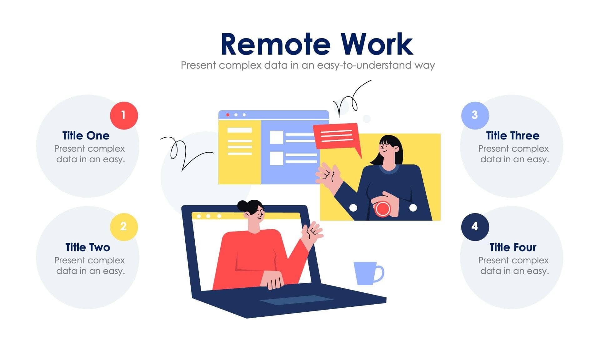 Remote Work Slide Infographic Template S01252309 | Infografolio
