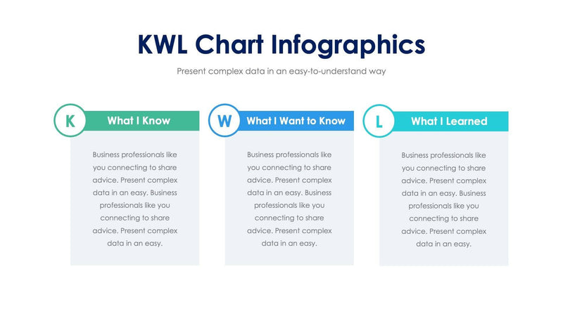KWL Chart Slides | Infografolio