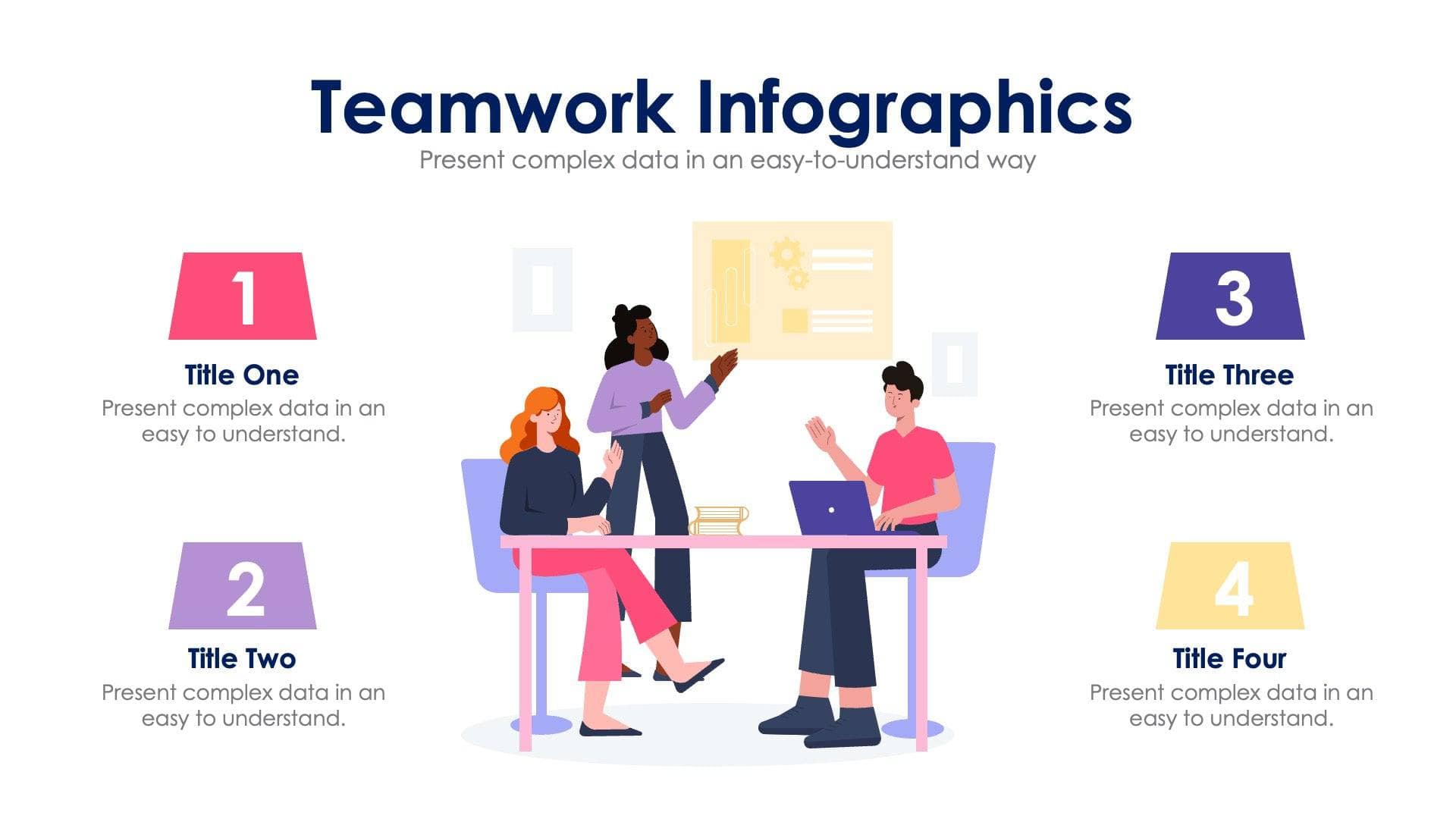 Teamwork Slide Infographic Template S02062301 | Infografolio