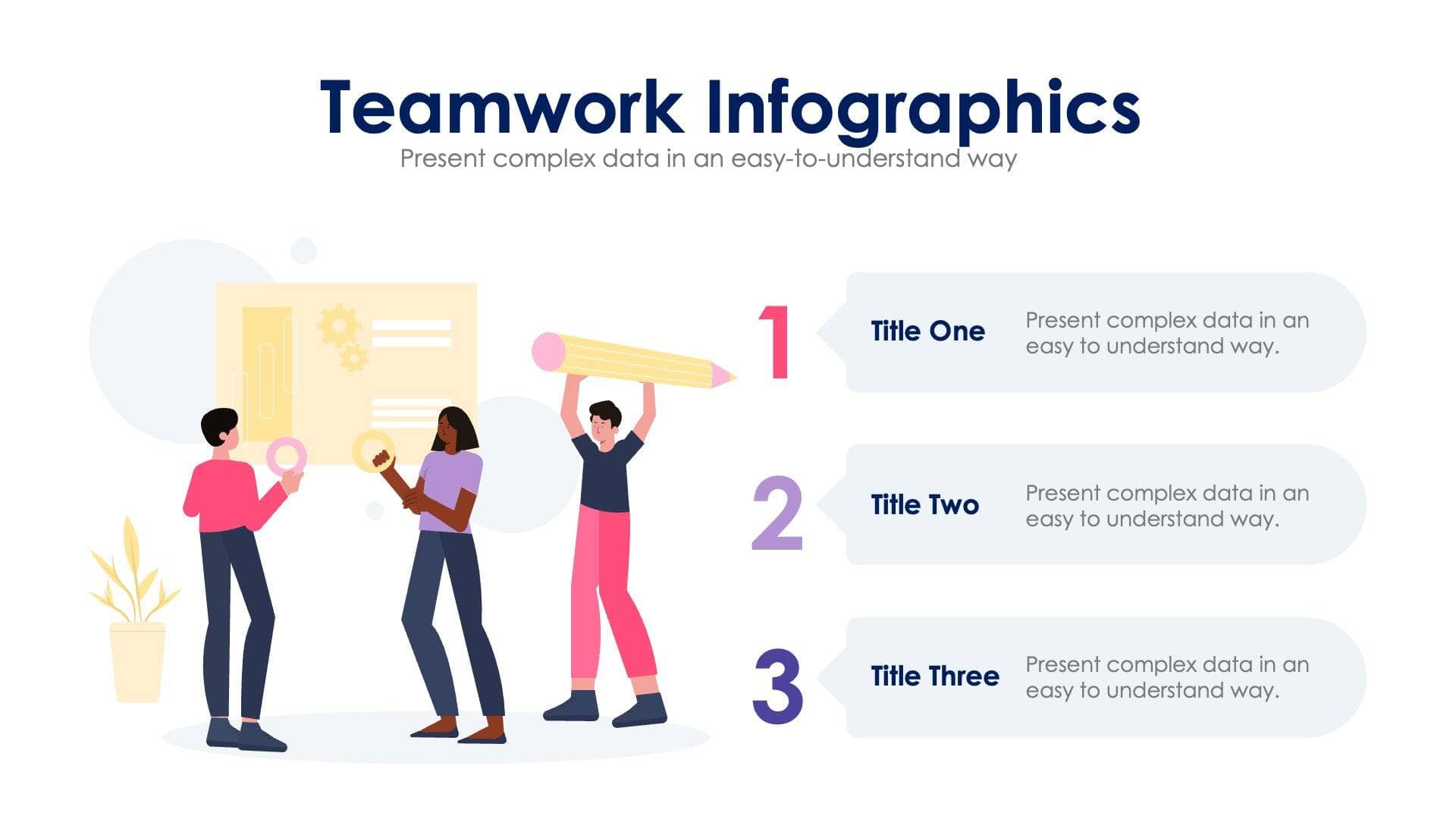 Teamwork Slide Infographic Template S02062307 | Infografolio