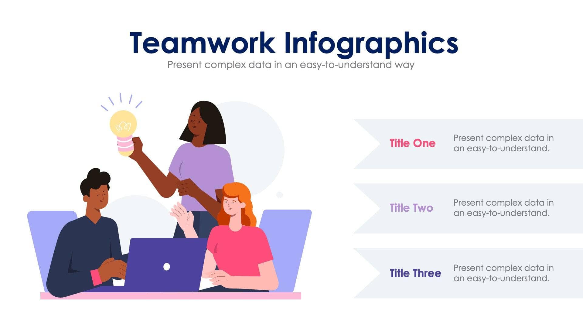 Teamwork Slide Infographic Template S02062310 | Infografolio