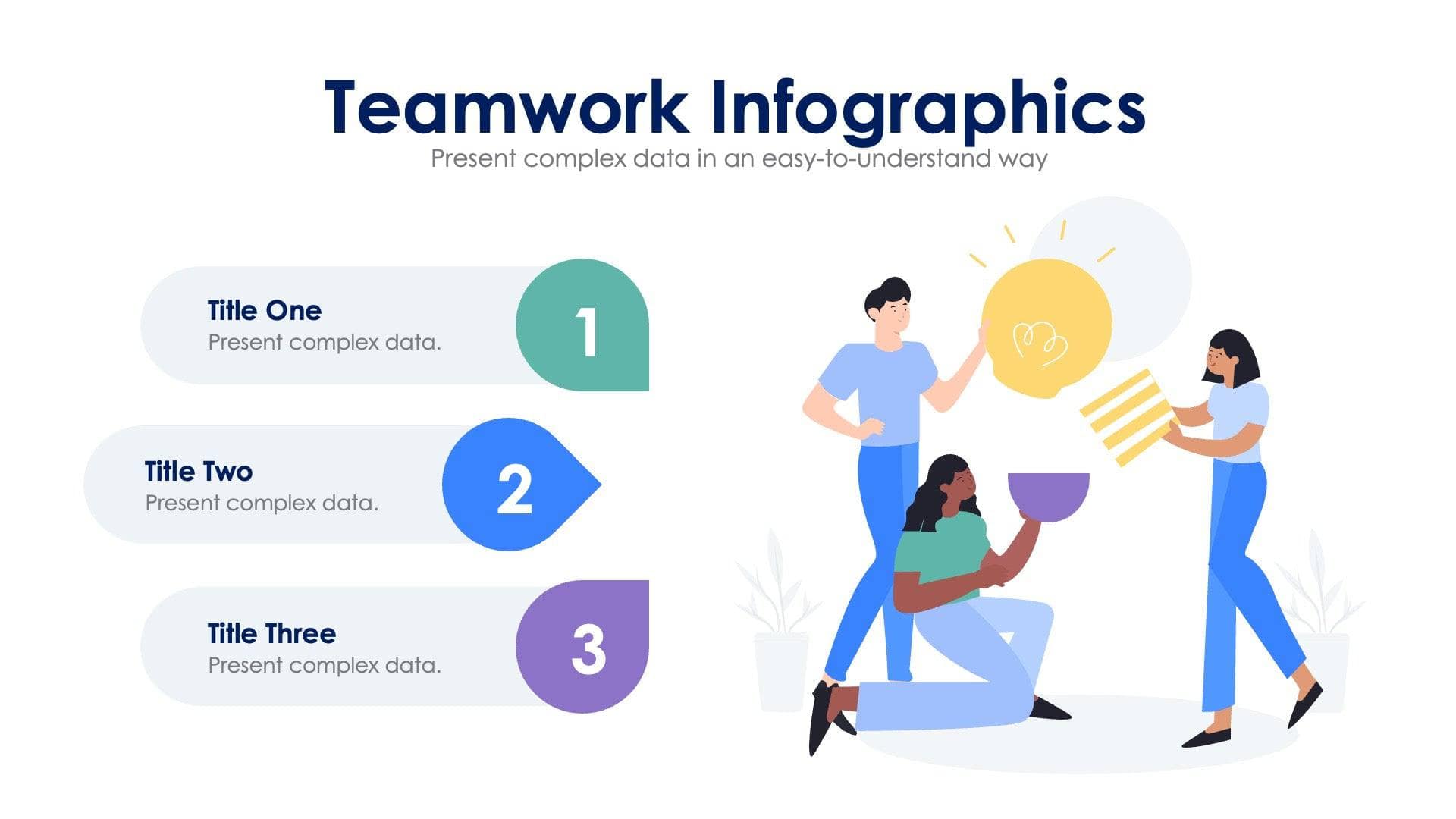 Teamwork Slide Infographic Template S02062317 | Infografolio