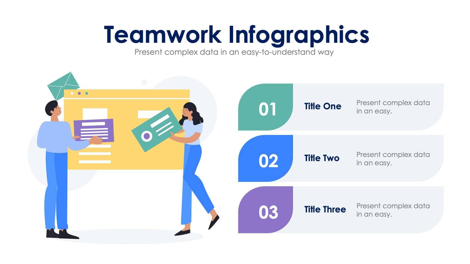 Teamwork Slide Infographic Template S02062320 | Infografolio