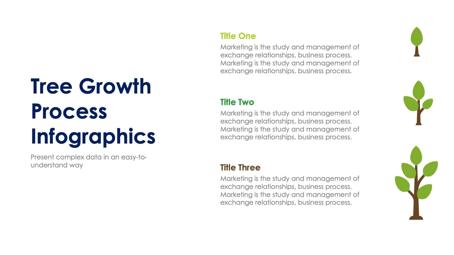 Tree Growth Process Slide Infographic Template S12202303 | Infografolio