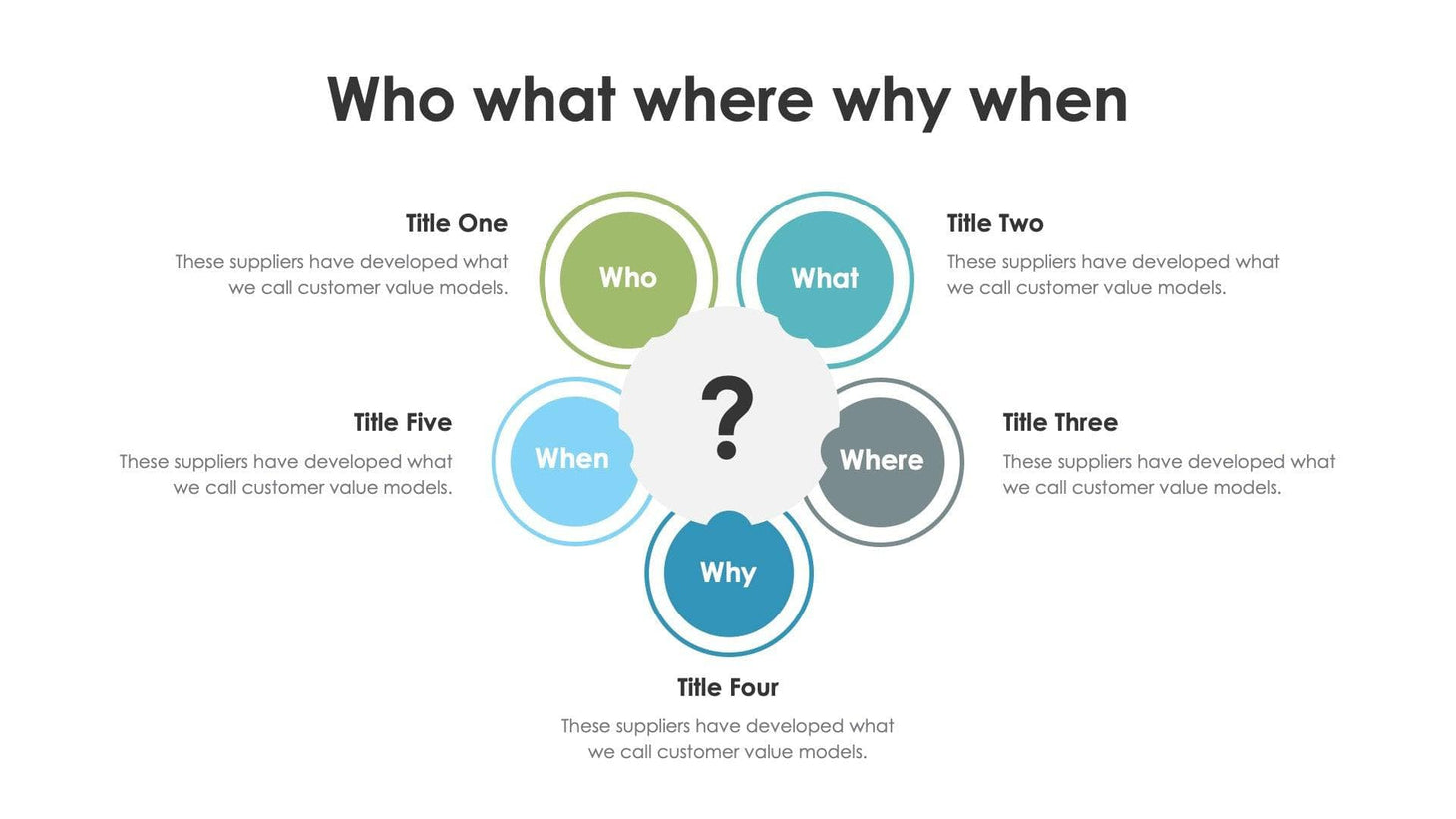 Who what where why when Slide Infographic Template S06242304 – Infografolio