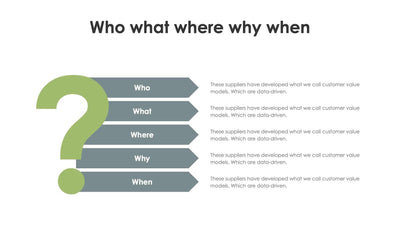 Who What Where Why When Slides | Infografolio