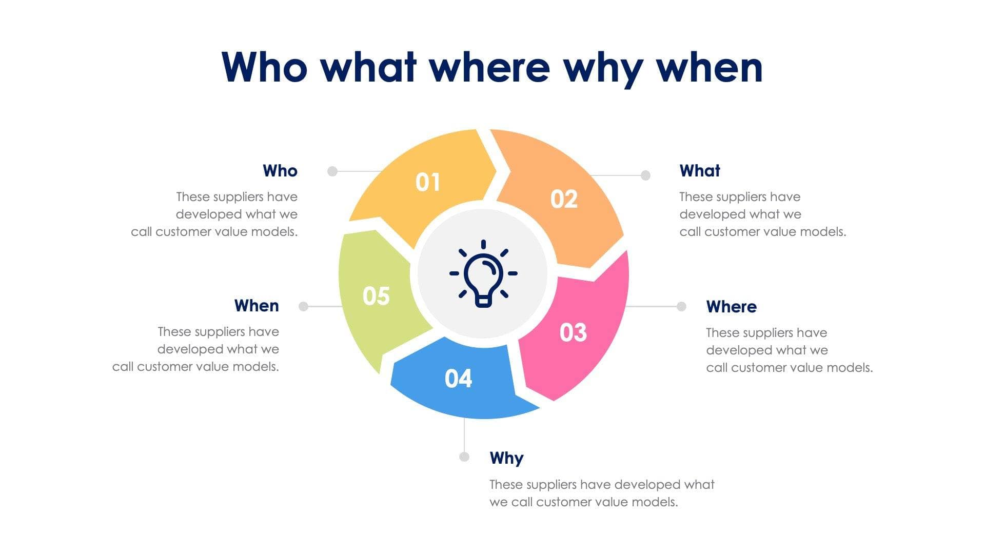Who what where why when Slide Infographic Template S06242314 | Infografolio
