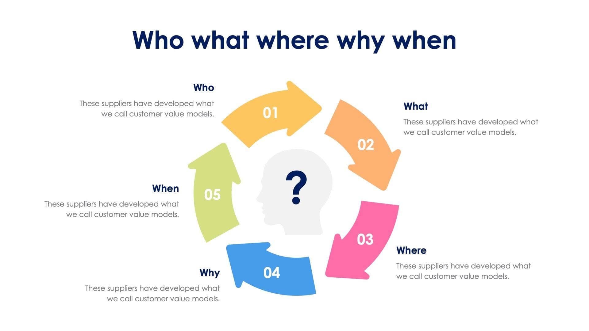 Who what where why when Slide Infographic Template S06242317 | Infografolio