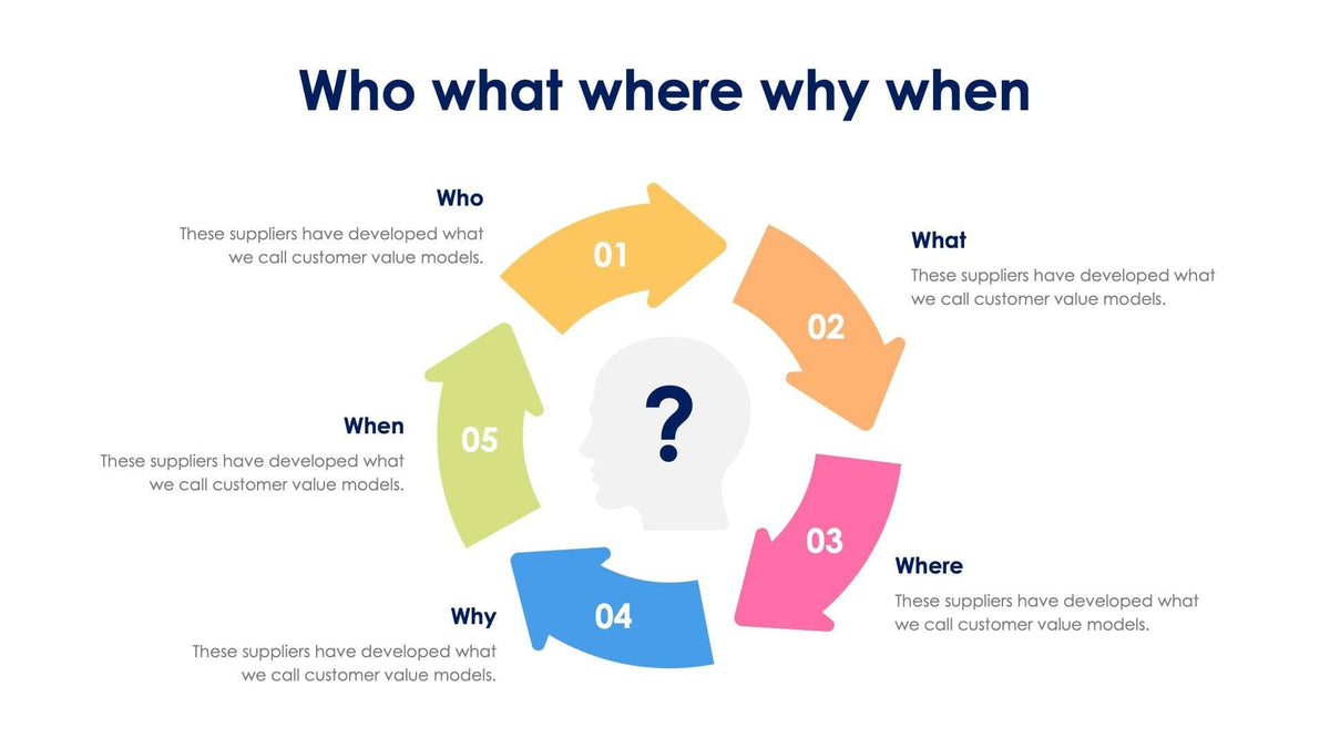 Who what where why when Slide Infographic Template S06242317 β Infografolio