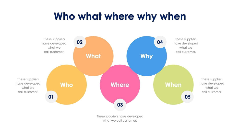 Who what where why when Slide Infographic Template S06242319 | Infografolio