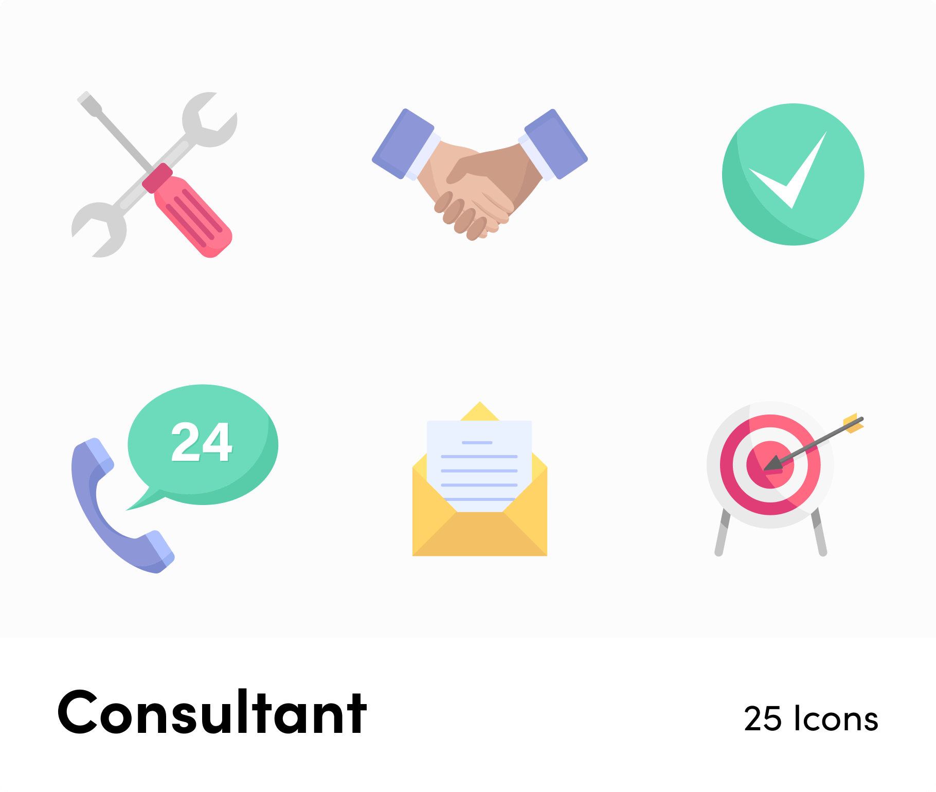 Accounting-Flat-Vector-Icons Icons Consultant Flat Vector Icons S04142201 powerpoint-template keynote-template google-slides-template infographic-template