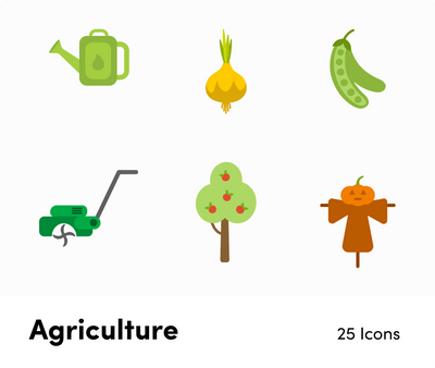 Agriculture Flat Vector Icons S11262102-Icons-Agriculture-Flat-Vector-Icons-Powerpoint-Keynote-Google-Slides-Adobe-Illustrator-Infografolio
