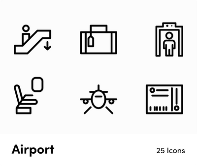 Airport-Outline-Vector-Icons Icons Airport Outline Vector Icons S12172101 powerpoint-template keynote-template google-slides-template infographic-template