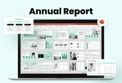 Annual-Report-Deck Slides Black and White Green Professional Presentation Annual Report Template S12202201 powerpoint-template keynote-template google-slides-template infographic-template