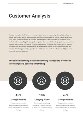 Annual-Report-Documents Documents Beige and Dark Gray Minimalist Annual Report PowerPoint Template powerpoint-template keynote-template google-slides-template infographic-template