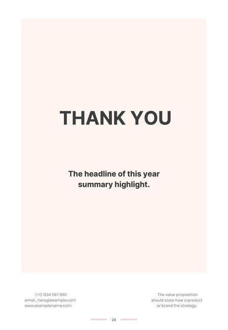 Annual-Report-Documents Documents Light Pink Minimalist Annual Report PowerPoint Template powerpoint-template keynote-template google-slides-template infographic-template