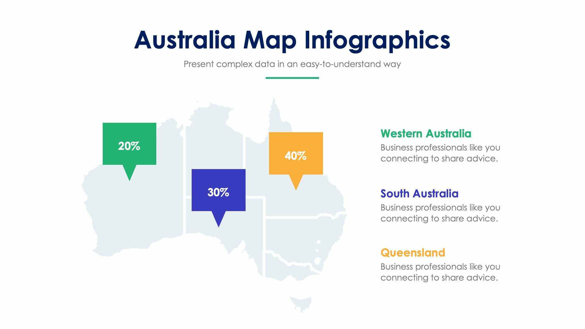 Australia Map Slide Infographic Template S12022109 | Infografolio