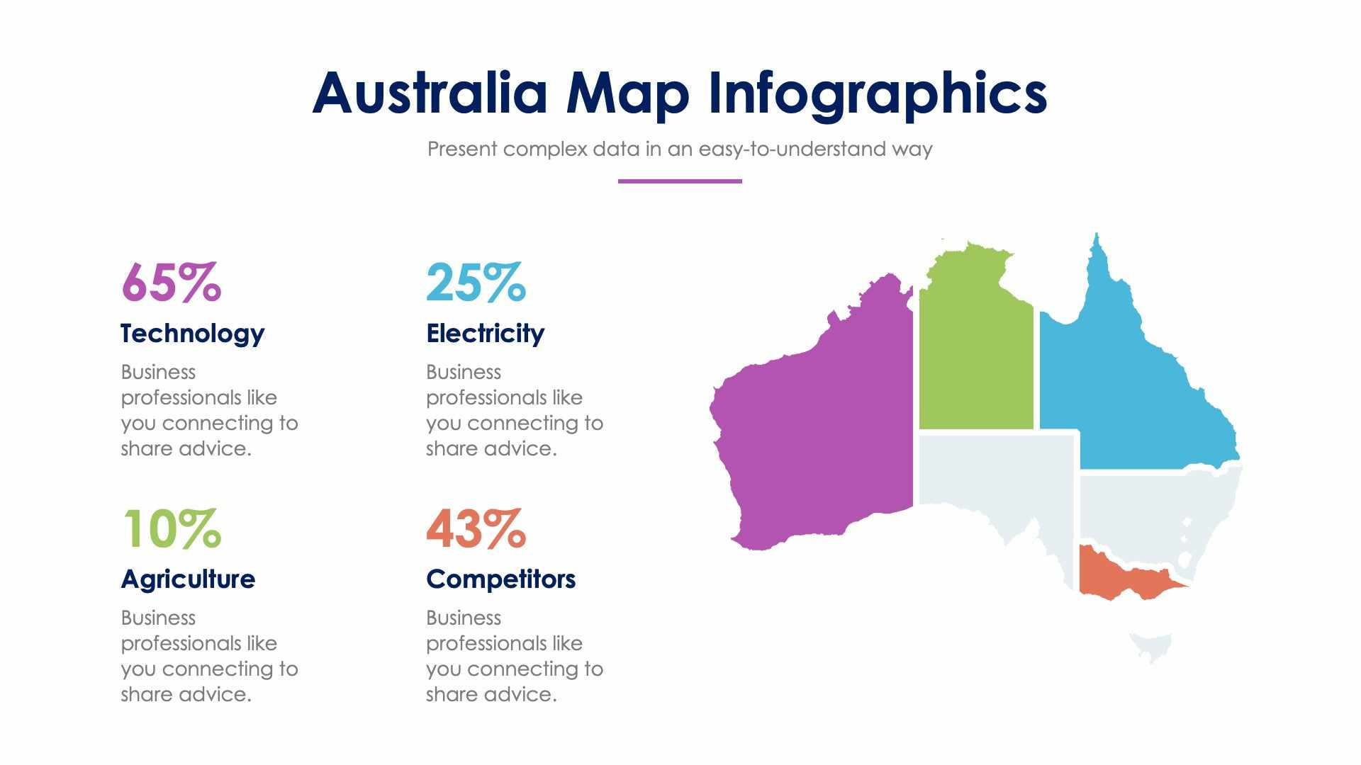 Australia Map Slide Infographic Template S12022120 | Infografolio