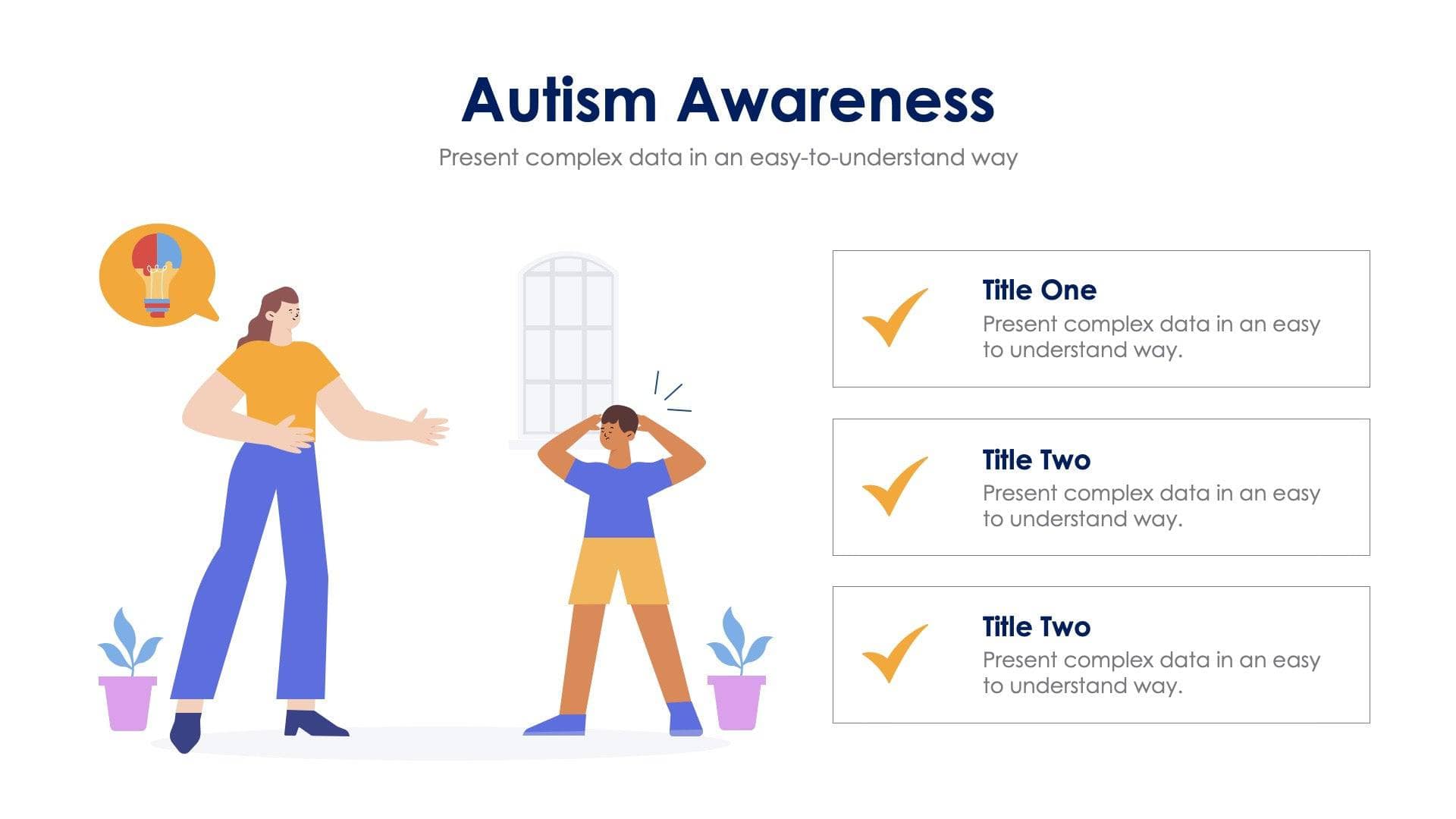 Autism Awareness Slide Infographic Template S08162202 | Infografolio