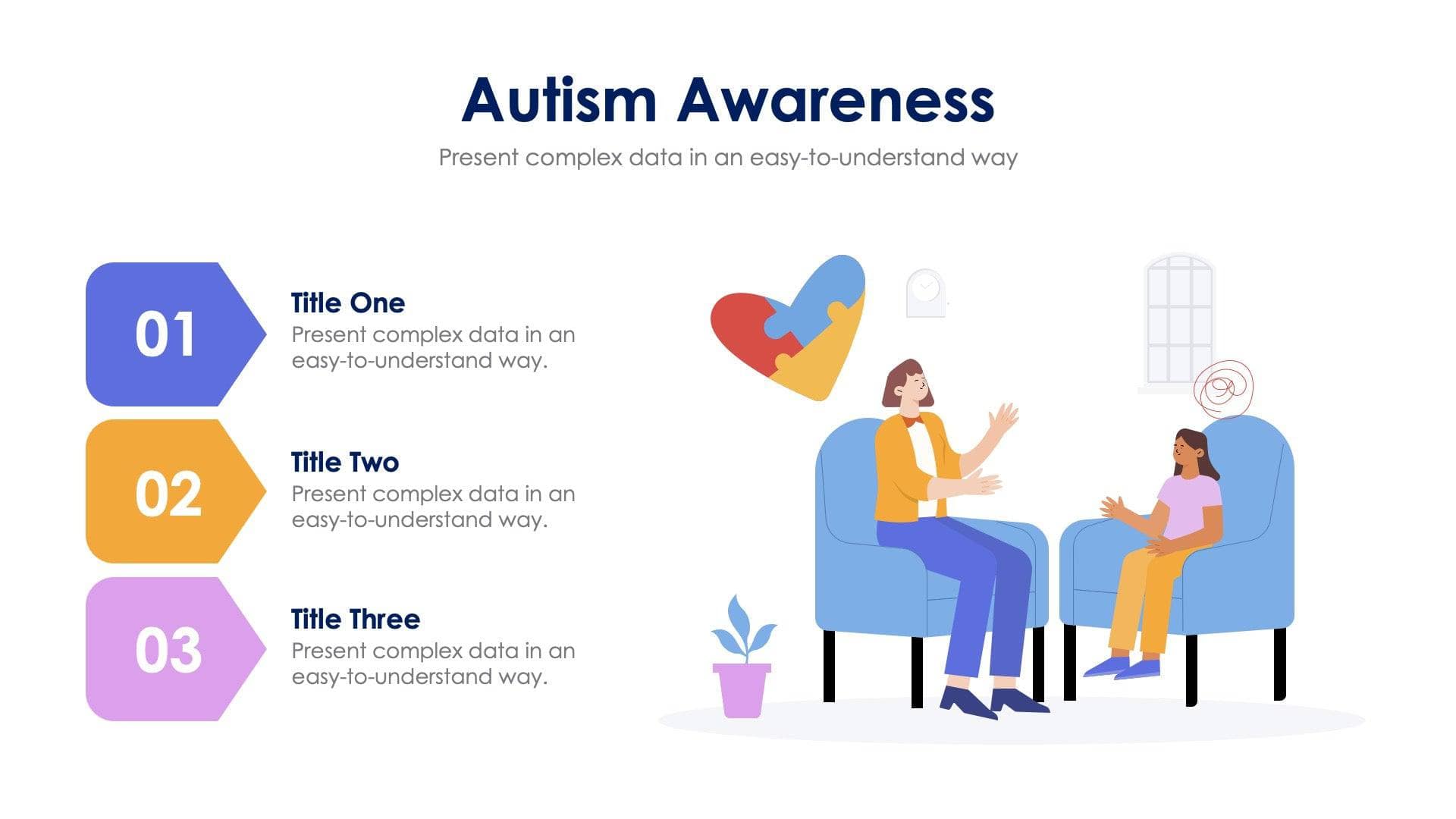 Autism Awareness Slide Infographic Template S08162203 | Infografolio