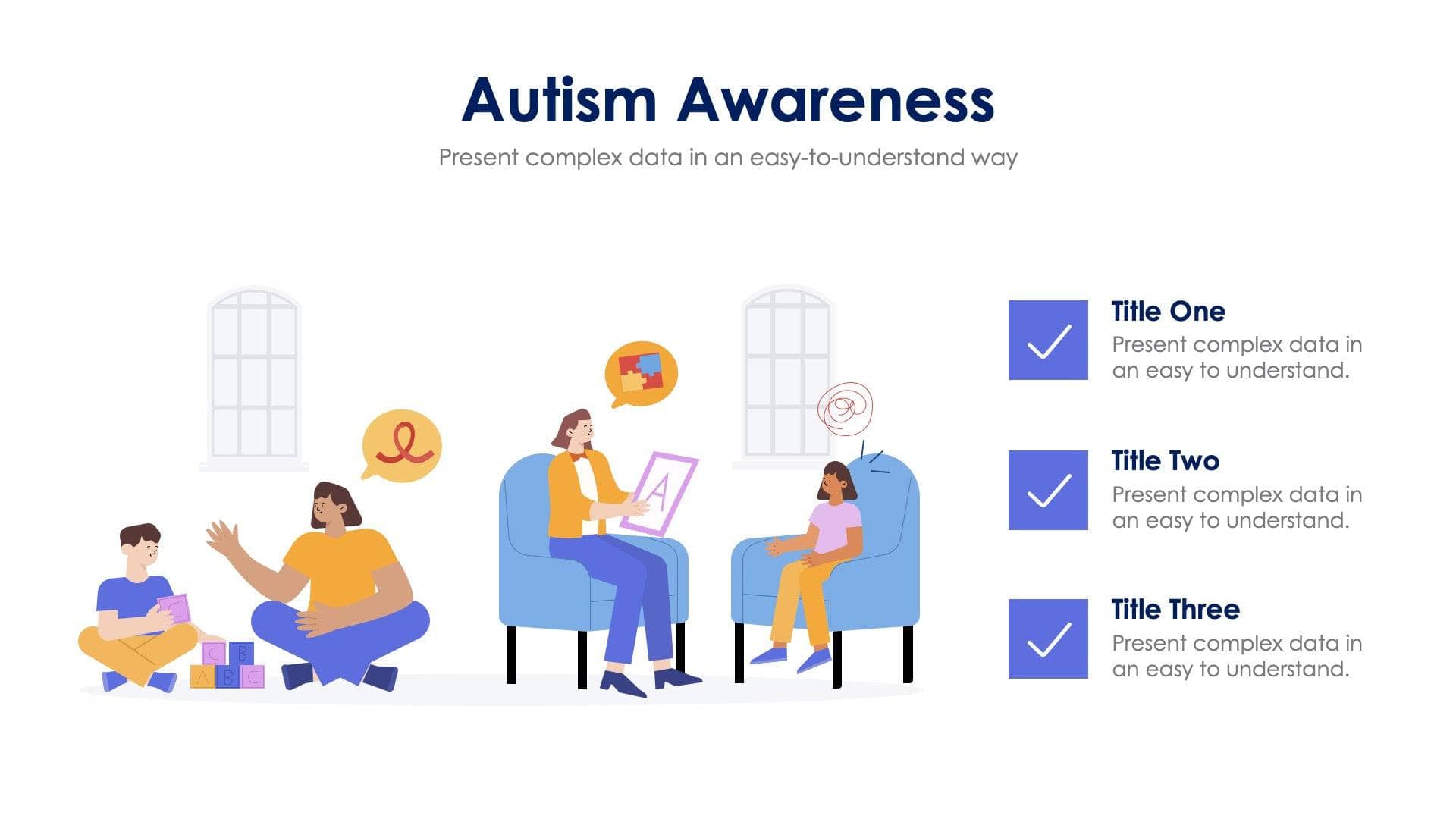 Autism Awareness Slide Infographic Template S08162209 | Infografolio