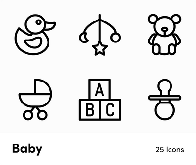 Baby-Outline-Vector-Icons Icons Baby Outline Vector Icons S12172101 powerpoint-template keynote-template google-slides-template infographic-template