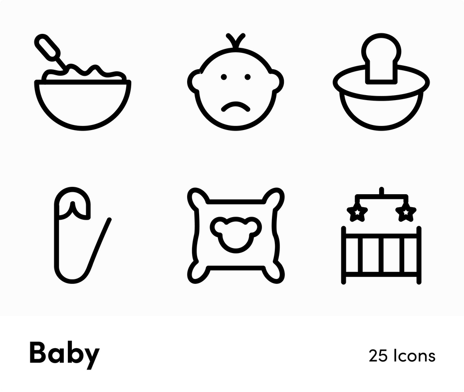 Baby-Outline-Vector-Icons Icons Baby Outline Vector Icons S12172102 powerpoint-template keynote-template google-slides-template infographic-template