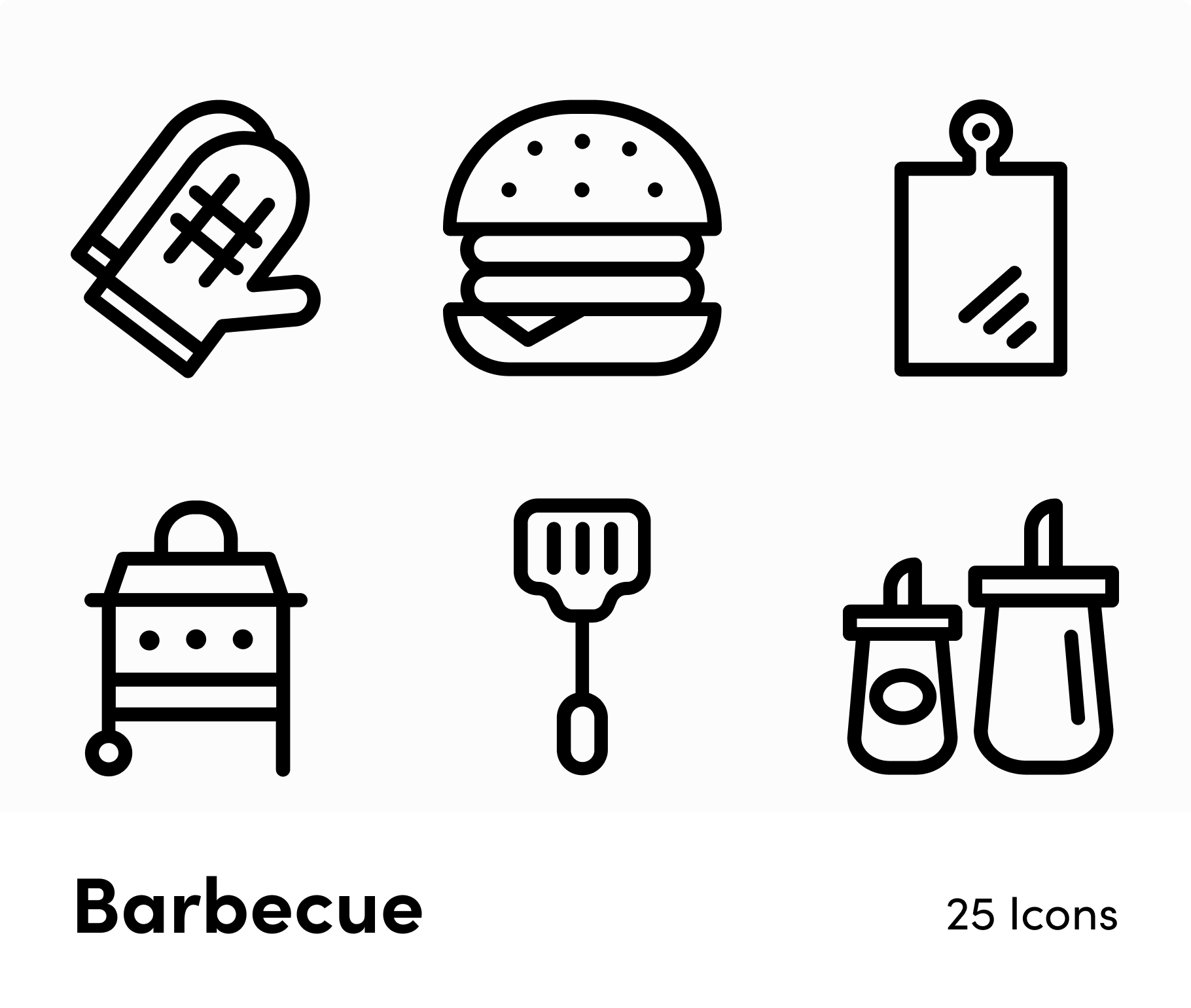 Barbecue-Outline-Vector-Icons Icons Barbecue Outline Vector Icons S12172102 powerpoint-template keynote-template google-slides-template infographic-template
