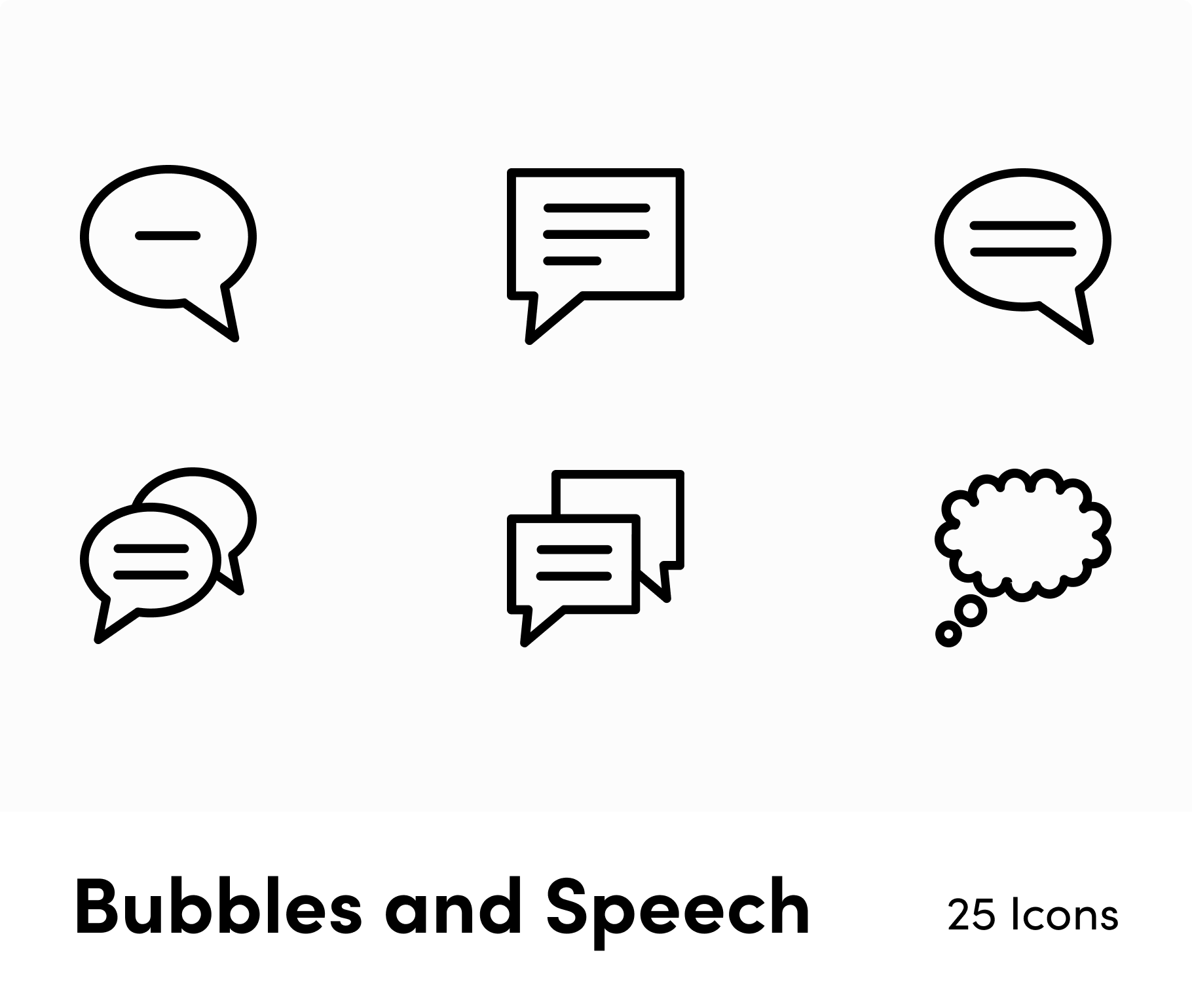 Bubbles and Speech-Outline-Vector-Icons Icons Bubbles and Speech Outline Vector Icons S12172101 powerpoint-template keynote-template google-slides-template infographic-template
