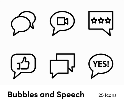Bubbles and Speech-Outline-Vector-Icons Icons Bubbles and Speech Outline Vector Icons S12172102 powerpoint-template keynote-template google-slides-template infographic-template