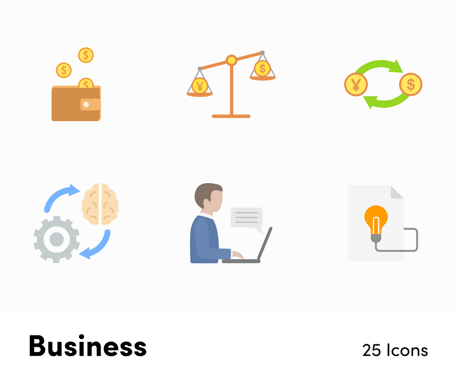 Business Flat Vector Icons S11262117-Icons-Business-Flat-Vector-Icons-Powerpoint-Keynote-Google-Slides-Adobe-Illustrator-Infografolio
