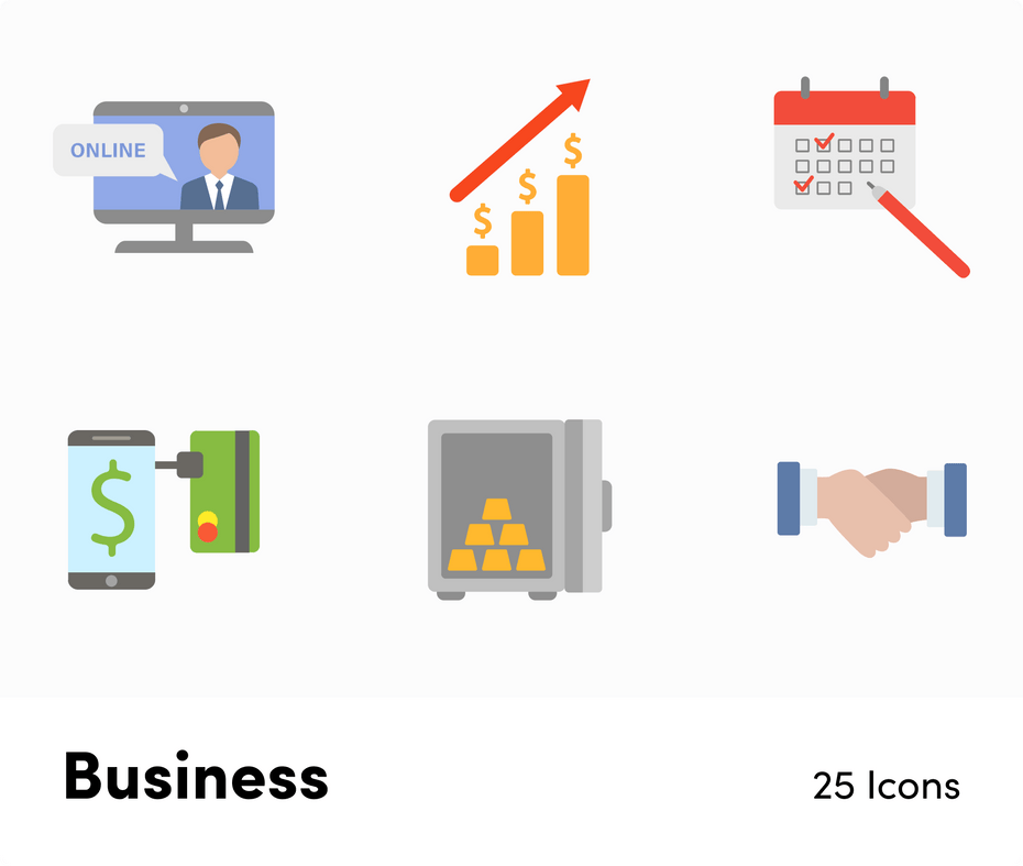 Business Flat Vector Icons S11262124-Icons-Business-Flat-Vector-Icons-Powerpoint-Keynote-Google-Slides-Adobe-Illustrator-Infografolio