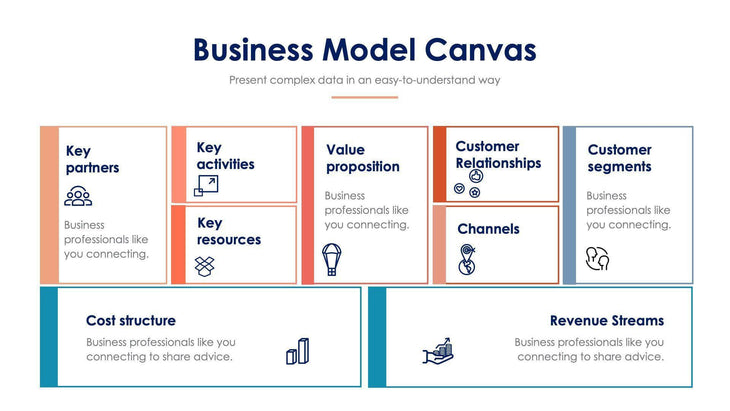 Business Model Canvas Slide Infographic Template S11232105-Slides-Business-Model-Canvas-Slides-Powerpoint-Keynote-Google-Slides-Adobe-Illustrator-Infografolio