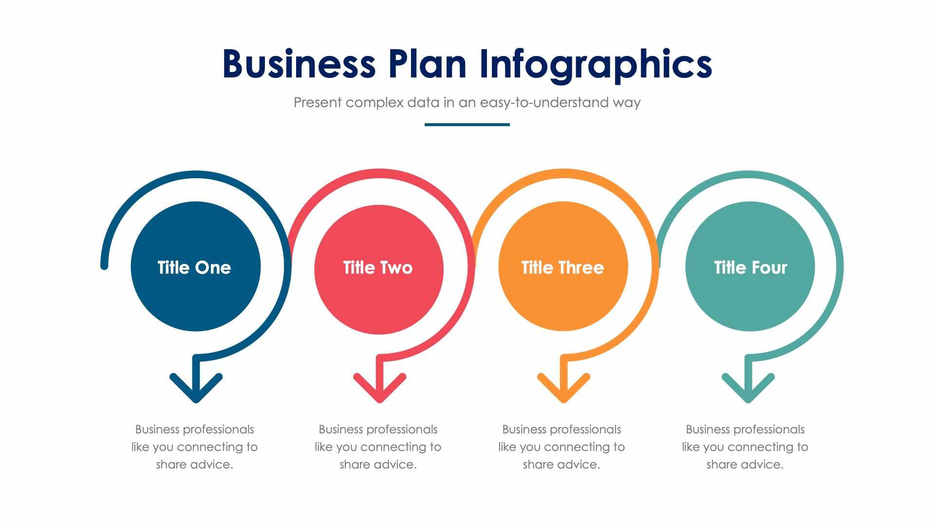 Business Four Square PowerPoint Template and keynote Slide