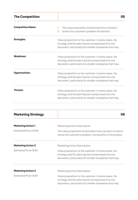 Business-Plan-Templates Documents Light Orange Business Plan Template S01022301 powerpoint-template keynote-template google-slides-template infographic-template