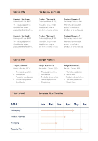Business-Plan-Templates Documents Light Orange Business Plan Template S01022302 powerpoint-template keynote-template google-slides-template infographic-template