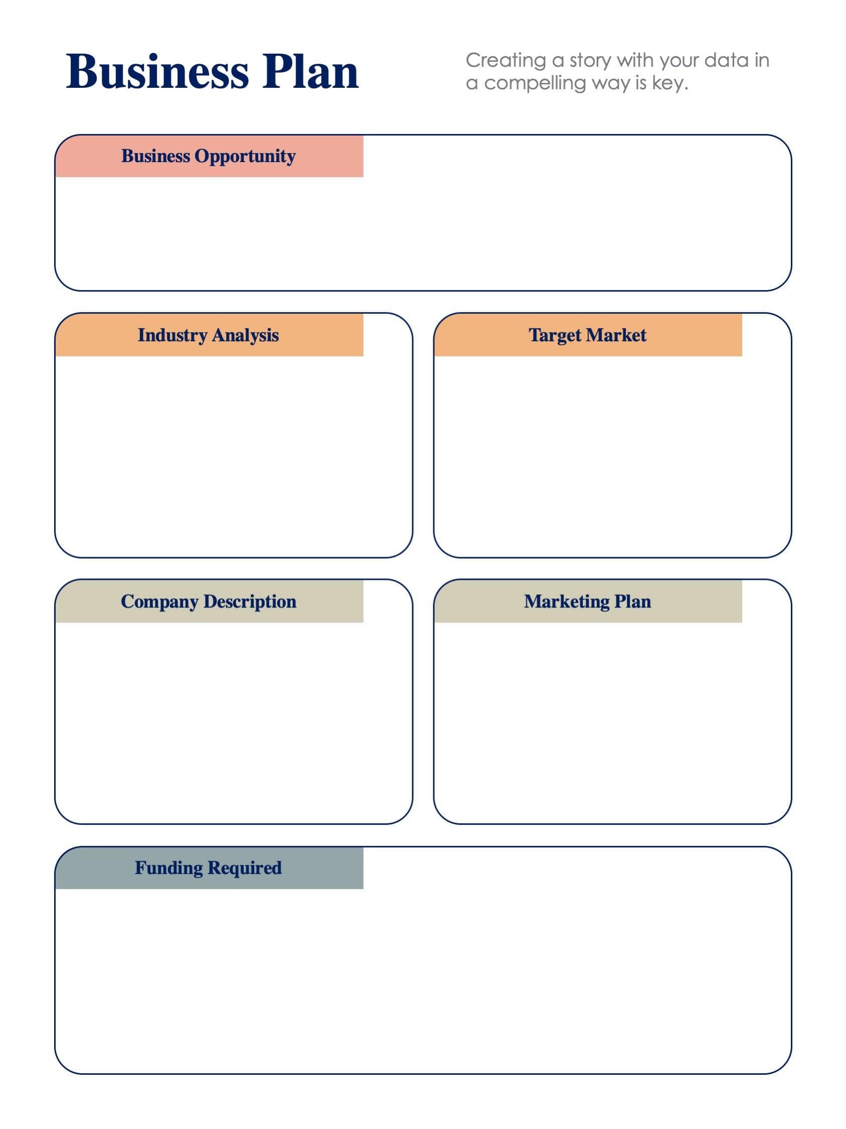 Business Plan Template S09082205 | Infografolio